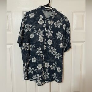 Men’s floral short sleeve business casual button down